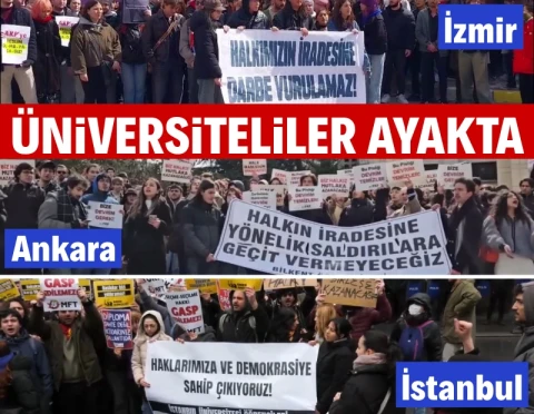 Üniversiteliler ayakta: 'İmamoğlu' protestoları büyüyor